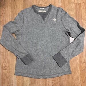 Abercrombie & Fitch Gray Long Sleeve Shirt